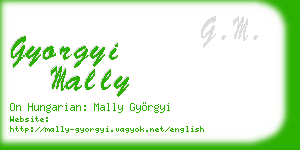 gyorgyi mally business card